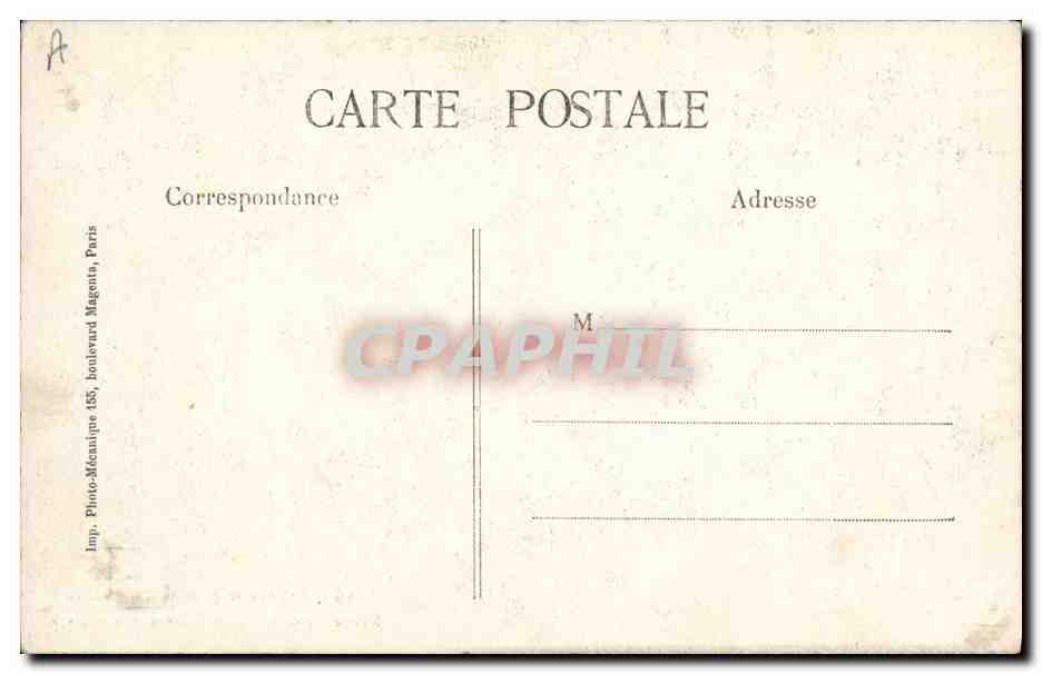 Zèbre — Jardin des Plantes, Paris — Imp. Photo-Mécanique, boulevard Magenta, Paris — Achterkant
