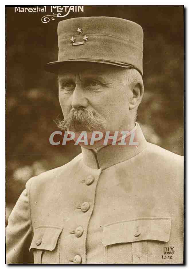 Marechal METAIN — portrait en uniforme — DIX PARIS 1372 - Anverso