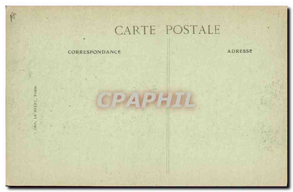 Les Fêtes de la Victoire à Paris — 14 juillet 1919 — Remise d'une gerbe au Maréchal Foch — Éditeur BHD — Verso