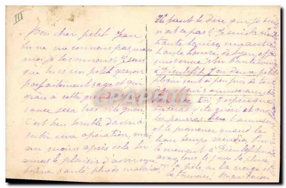 CPA Militaria Marechal Foch  — Verso