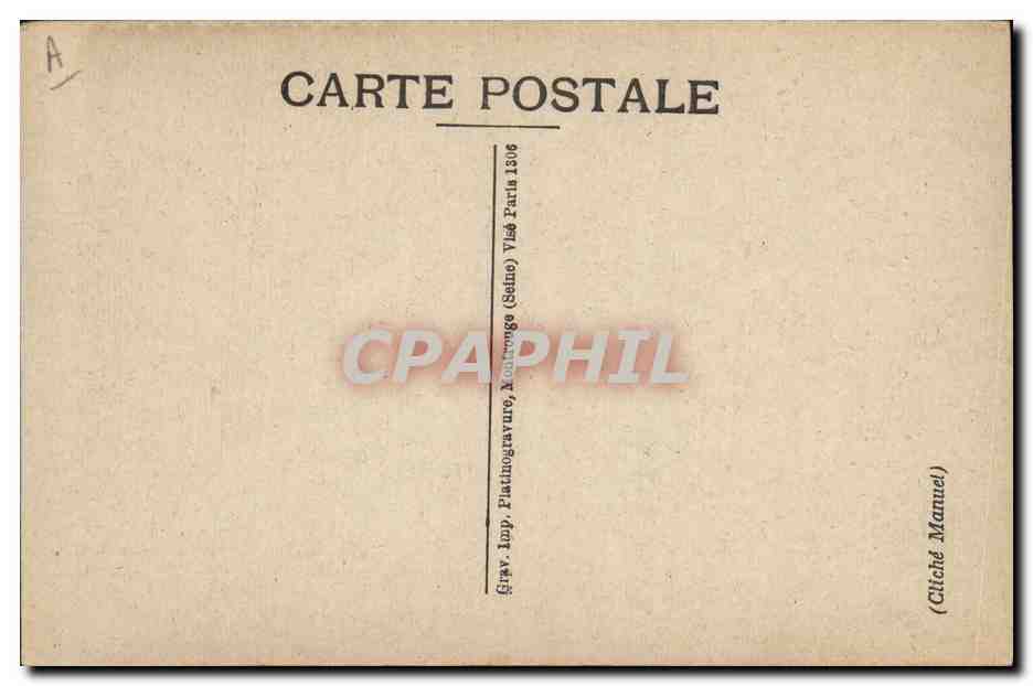 Maréchal Foch — portrait militaire — Grav. Imp. Platingravure, Nogent-sur-Seine (Seine) — Verso