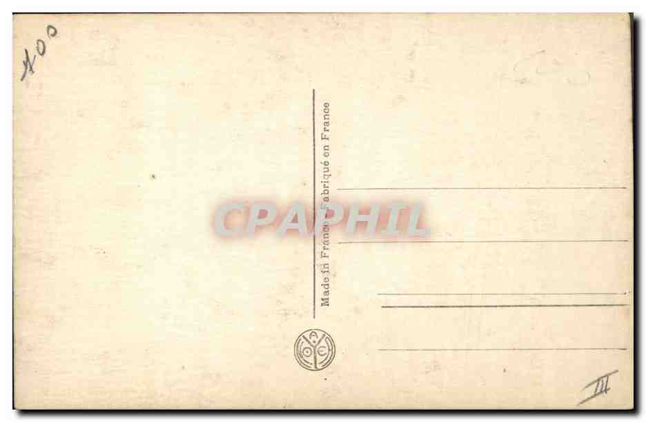 Général Philippe Pétain — portrait militaire — éditeur inconnu, n° de série 400 — Verso