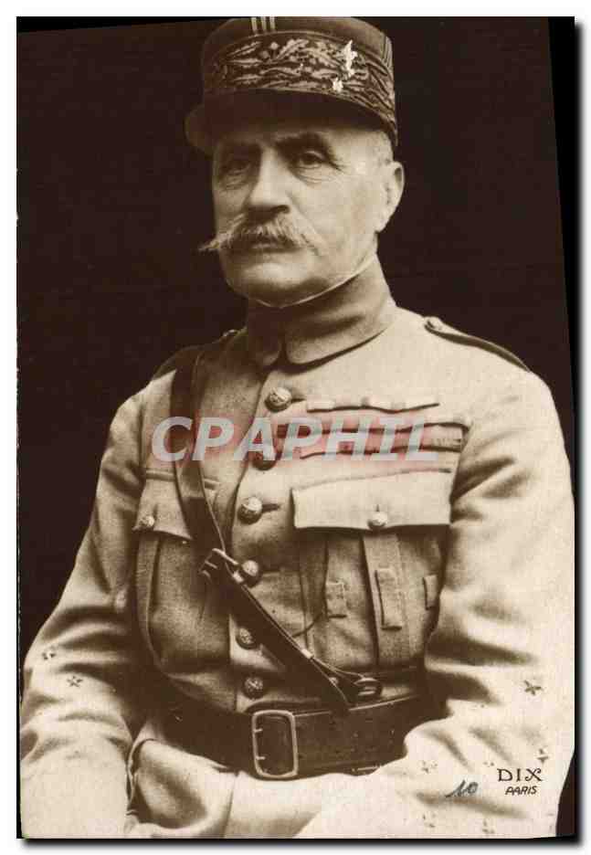 Général Philippe Pétain — portrait militaire — Dix Paris n°10