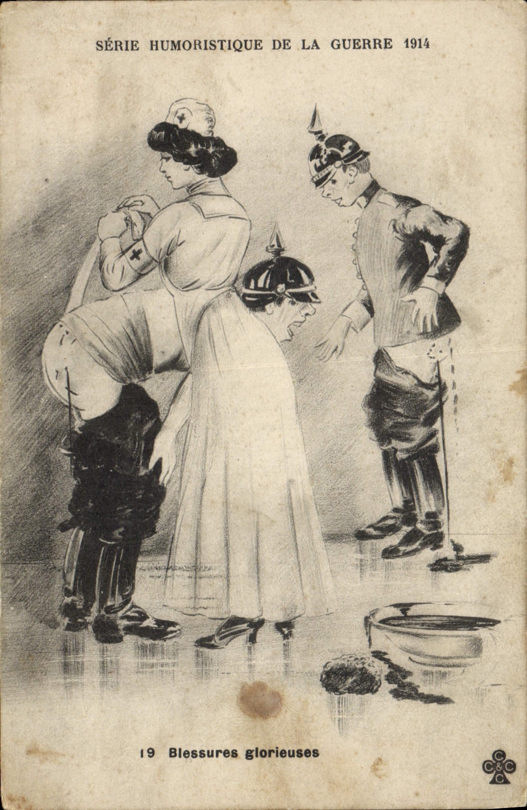 CPA Militaria Blessures glorieuses 