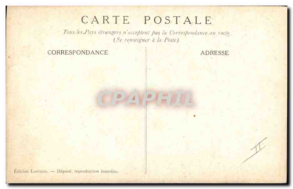 CPA Militaria Les monstres des cathedrales Von Bulow Gargouille  — Rückseite