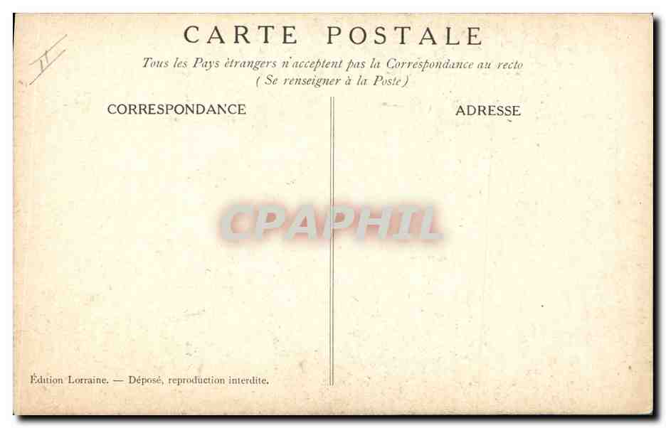 CPA Militaria Les monstres des cathedrales Le kronprinz Gargouille  — Verso