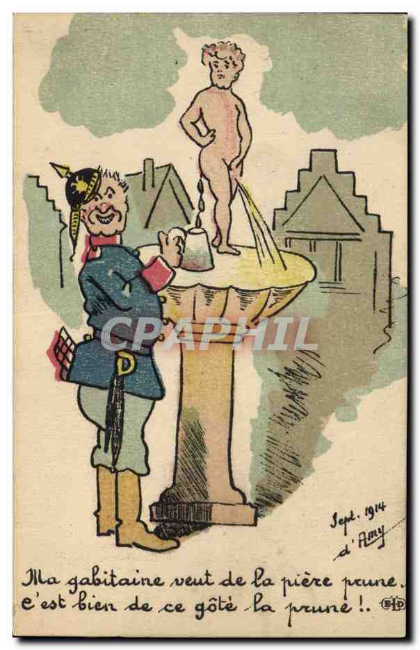 CPA Militaria Manneken Pis 