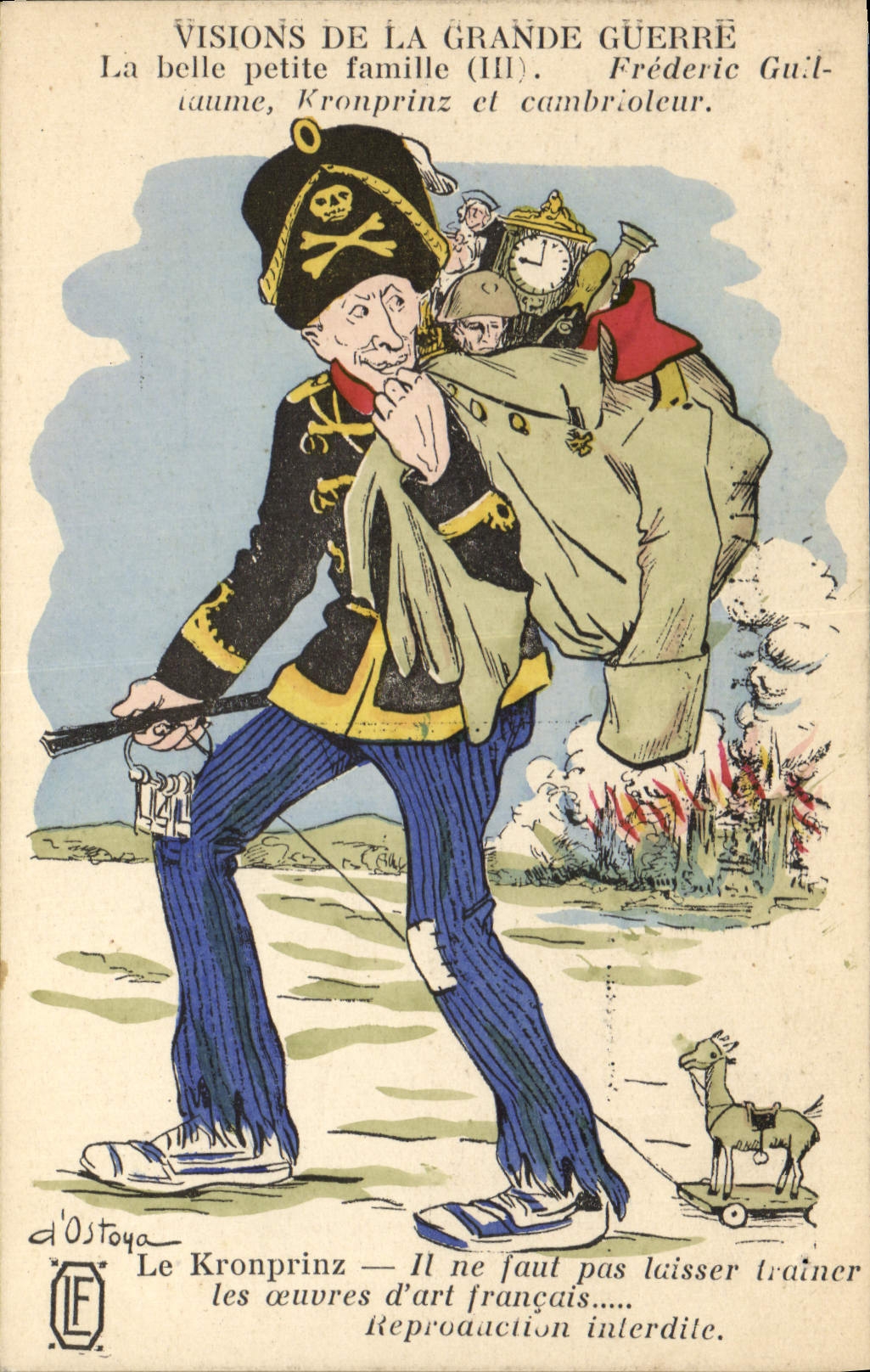 CPA Militaria Visions de la Grande Guerre Le Kronprinz 