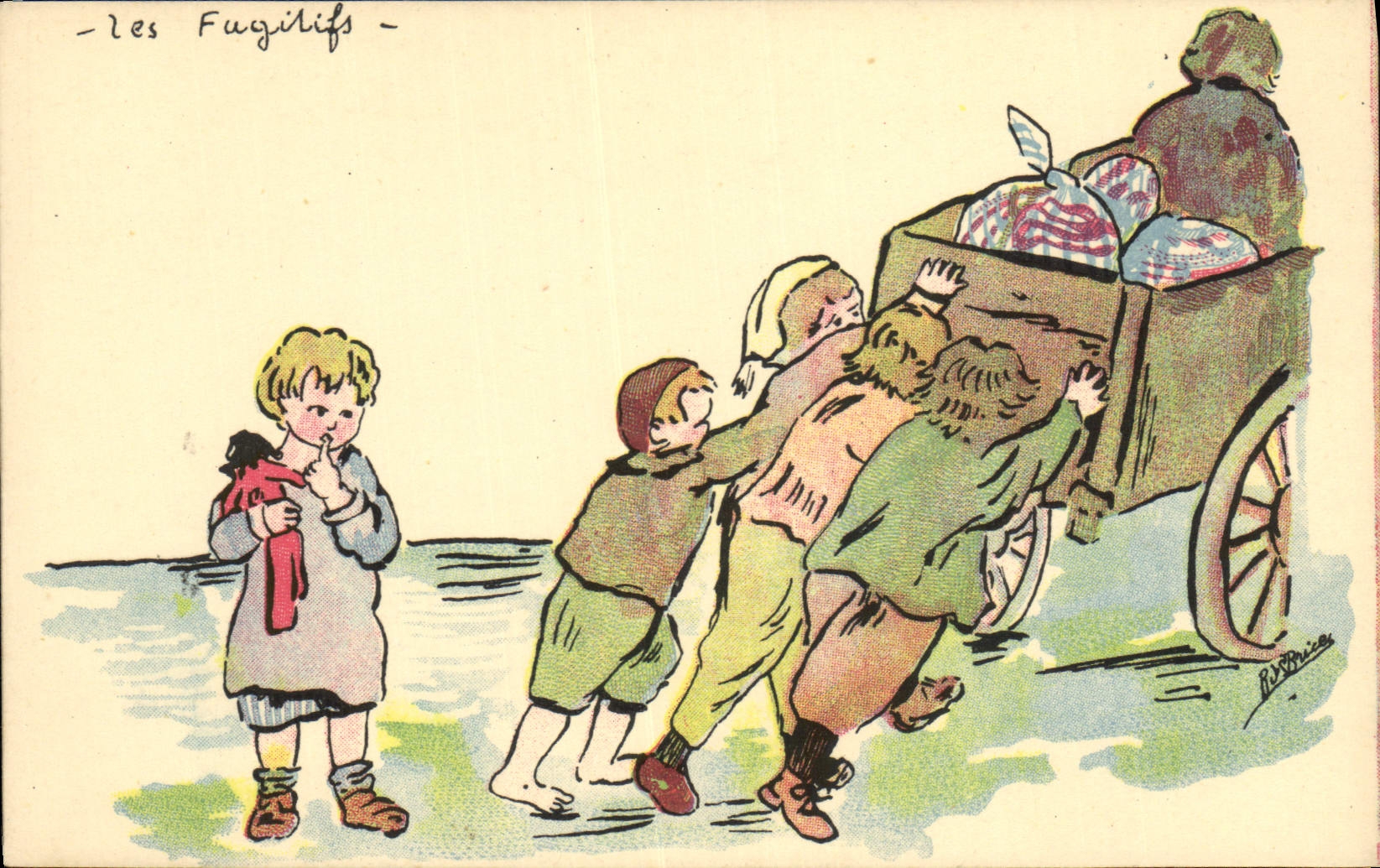 CPA Militaria Enfants orphelinat des Armees 