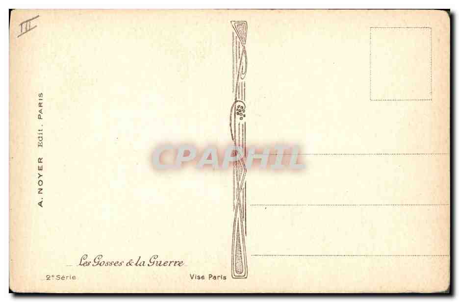 CPA Militaria Un cuistot de malheure  — Verso