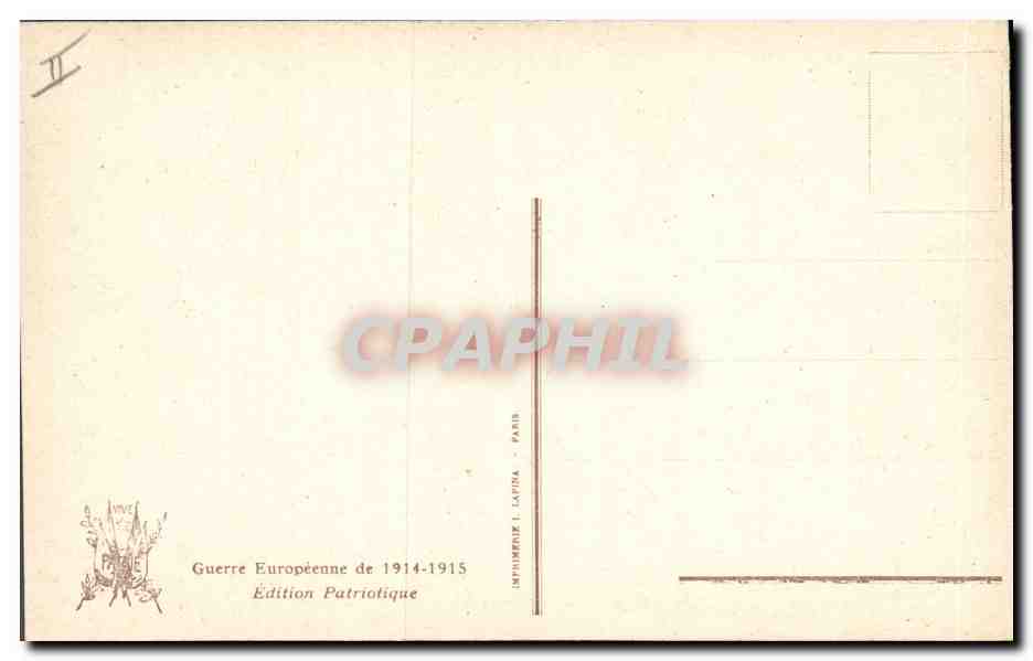 CPA Militaria Ave Maria d'un poilu a sa baionnette Zouave  — Rückseite