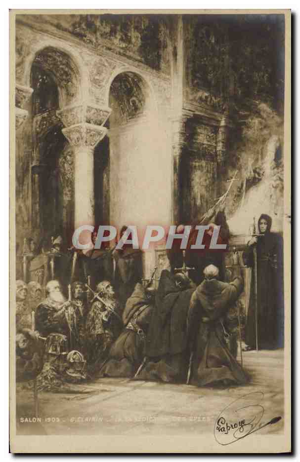 CPA Salon 1903 Clairin La benediction des epees 
