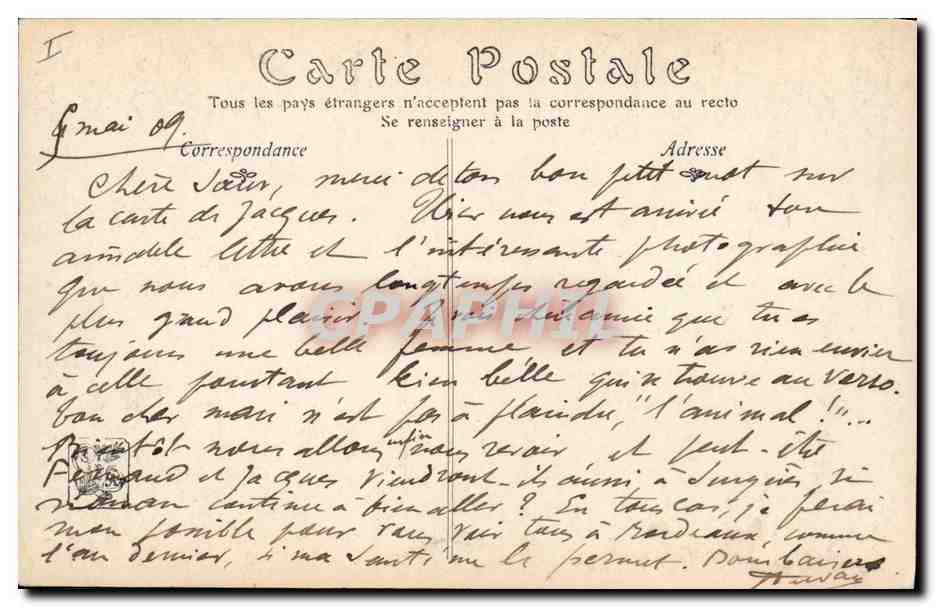 CPA Salons de Paris Douceur de vivre Zier  — Verso