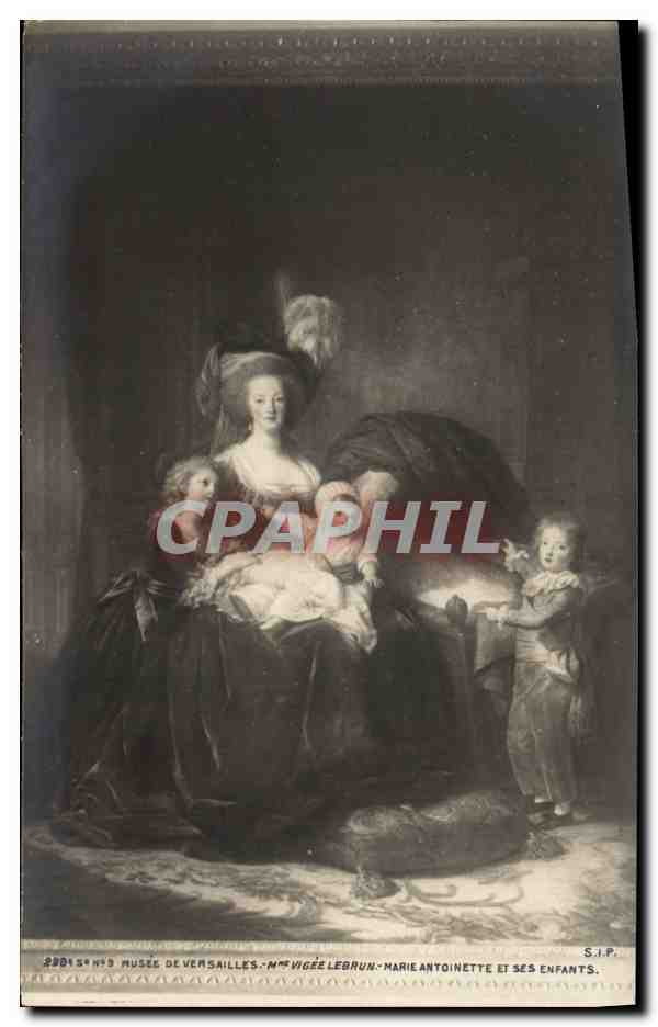 CPA Musee de Versailles Vigee Lebrun Marie Antoinette et ses enfants 