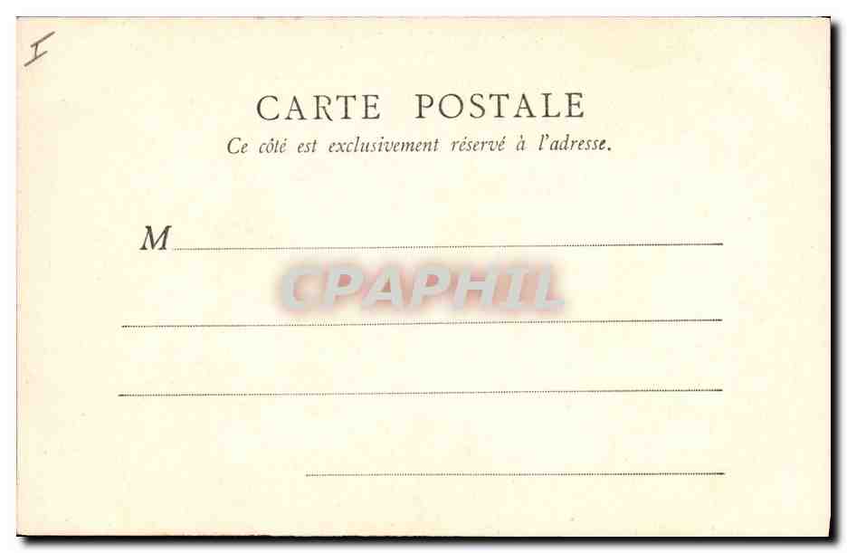 CPA Greuze La laitiere Musee du Louvre Paris  — Verso