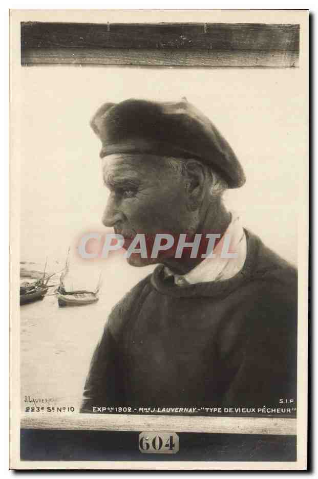 CPA Exposition 1902 Lauvernay Type de Vieux pecheur 
