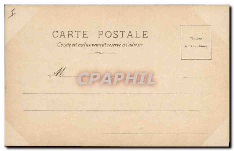 CPA Hondre Barmont Prefecture de Police Rue de Jerusalem — Verso