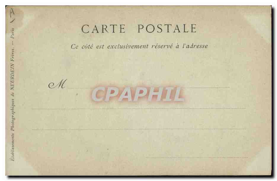 CPA Folklore Jeune femme  — Verso