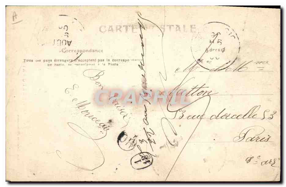 CPA Folklore Costume du pays  — Verso