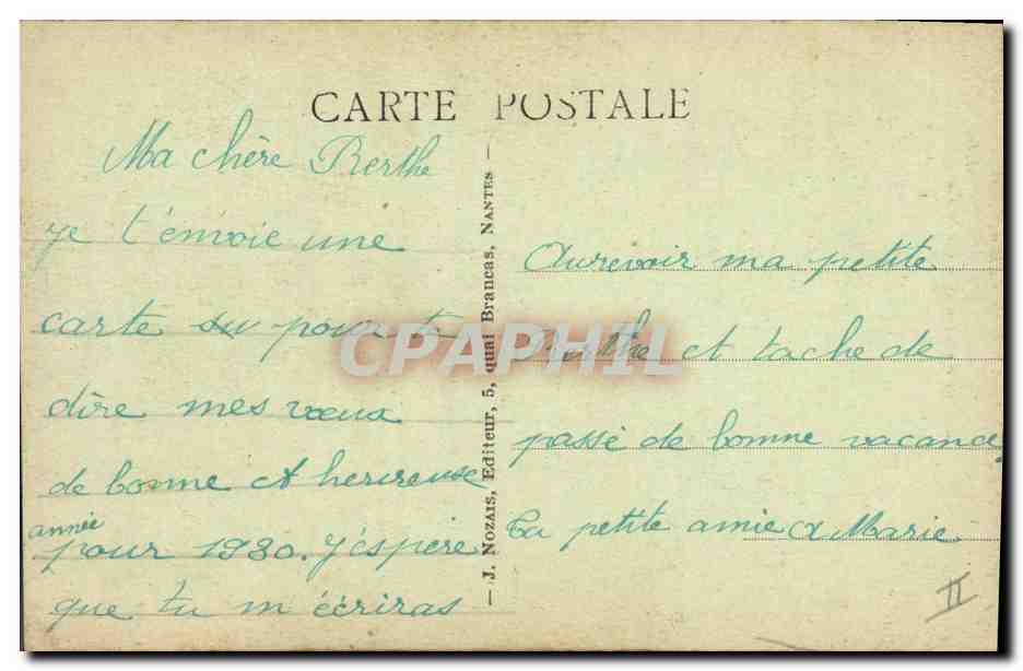 CPA Folklore Au pays Maraichin Petite paysanne allant a la Foire  — Rückseite