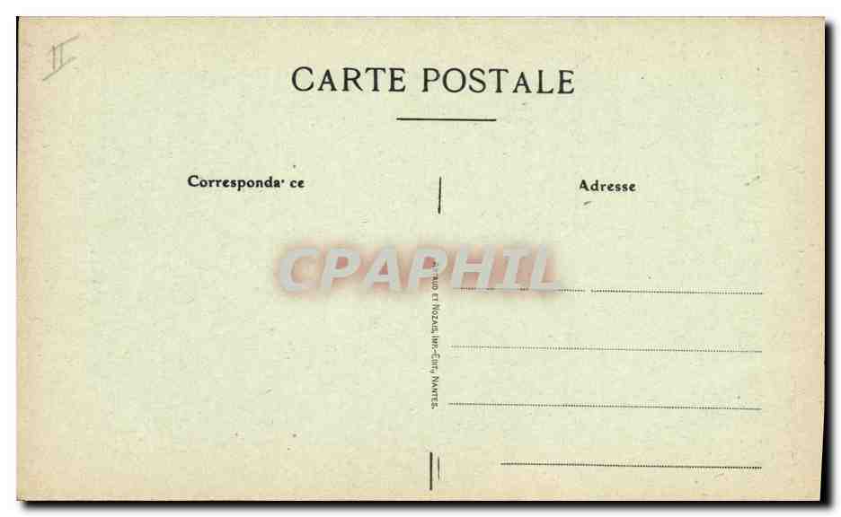 CPA Folklore Coiffes Angevines  — Verso