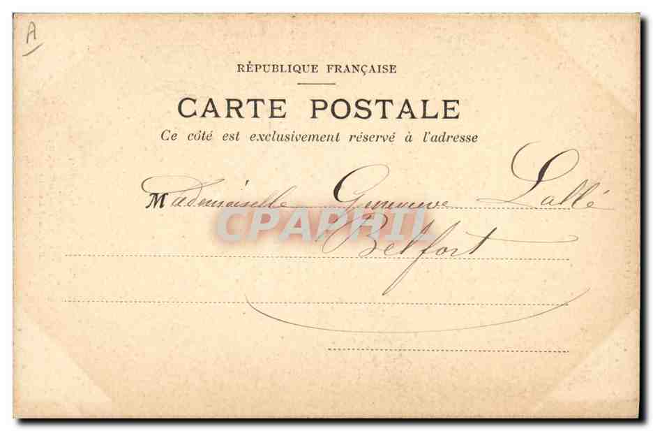 CPA Folklore Limousines en Barbichet  — Verso