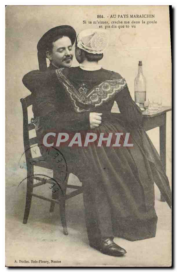 CPA Folklore Au pays Maraichin 