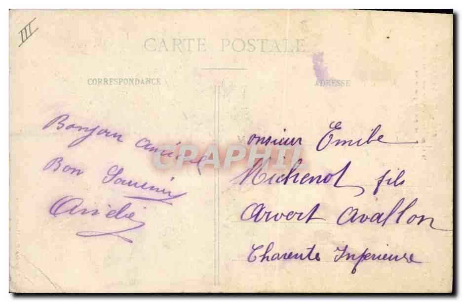 CPA Folklore Au pays Maraichin  — Verso