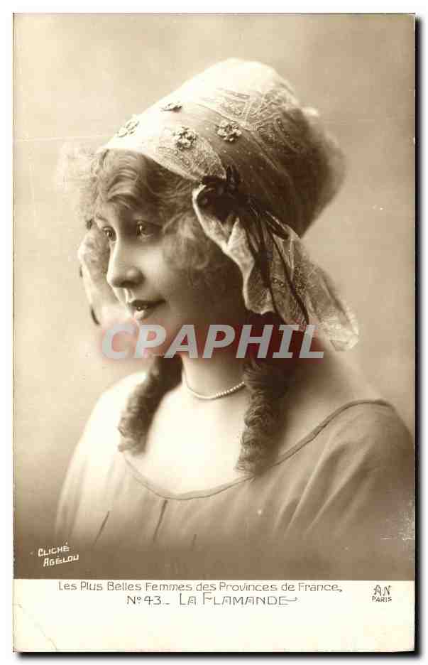 CPA Folklore La Flamande Les plus belles femmes des Provinces de France 
