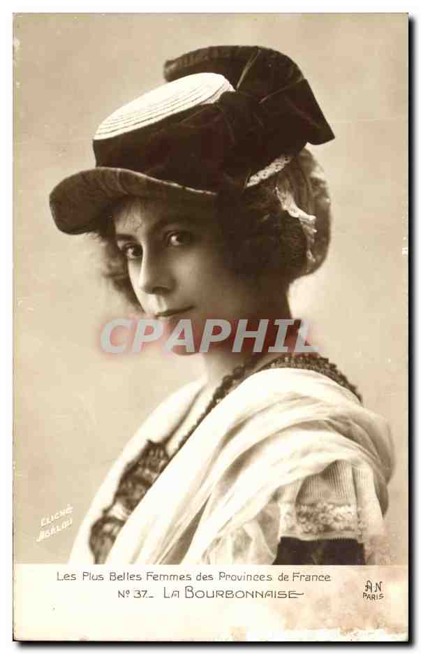 CPA Folklore La Bourbonnaise Les plus belles femmes des Provinces de France 
