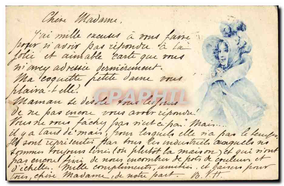 CPA Fantaisie Illustrateur Femme
