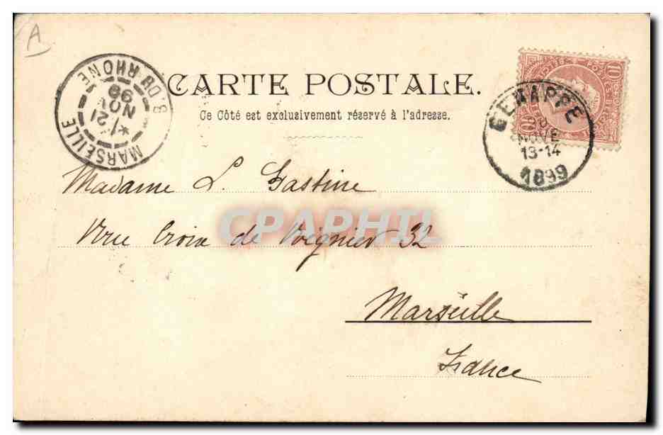 CPA Fantaisie Illustrateur Femme — Rückseite