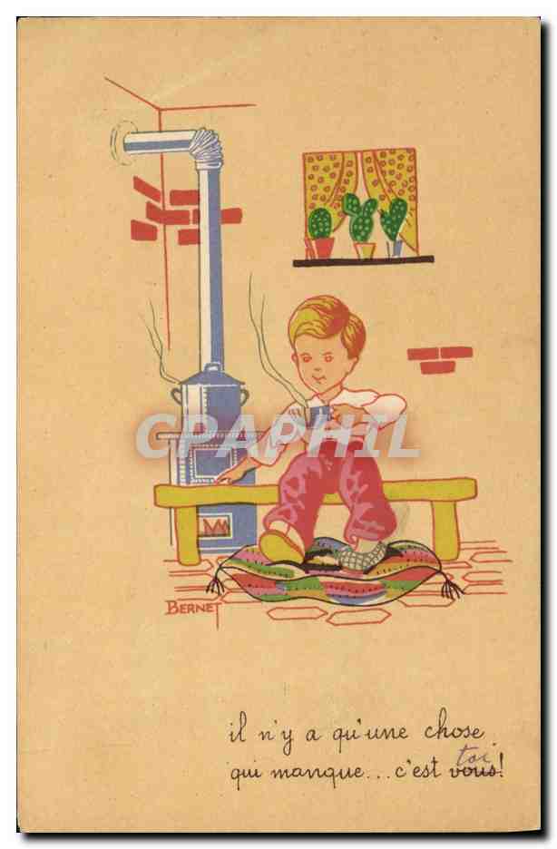 CPA Fantaisie Illustrateur Bernet Enfant 