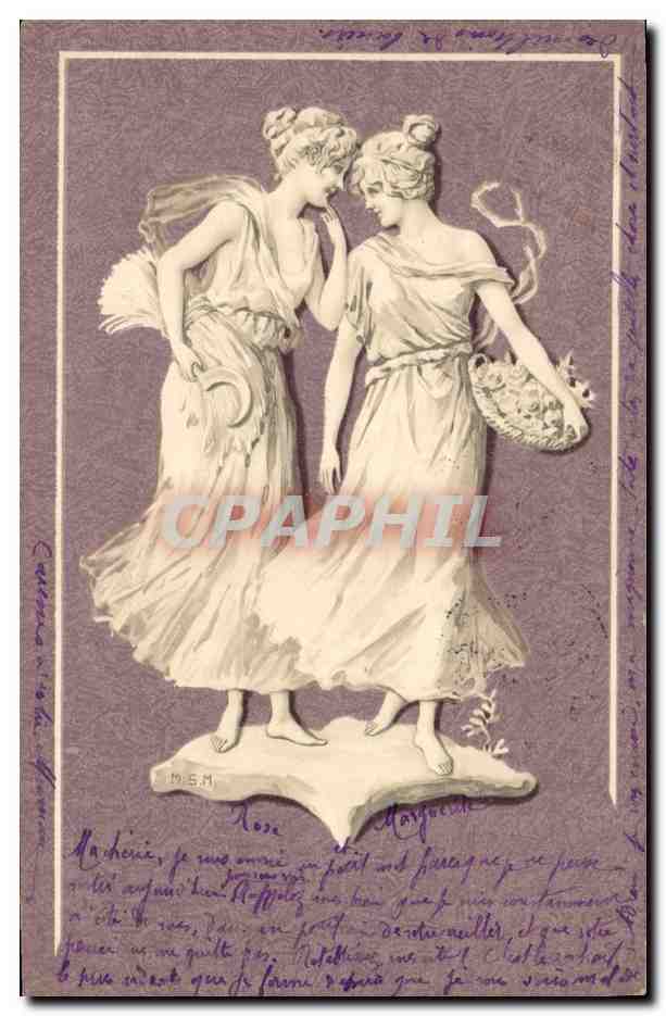 CPA Fantaisie Illustrateur Femmes 