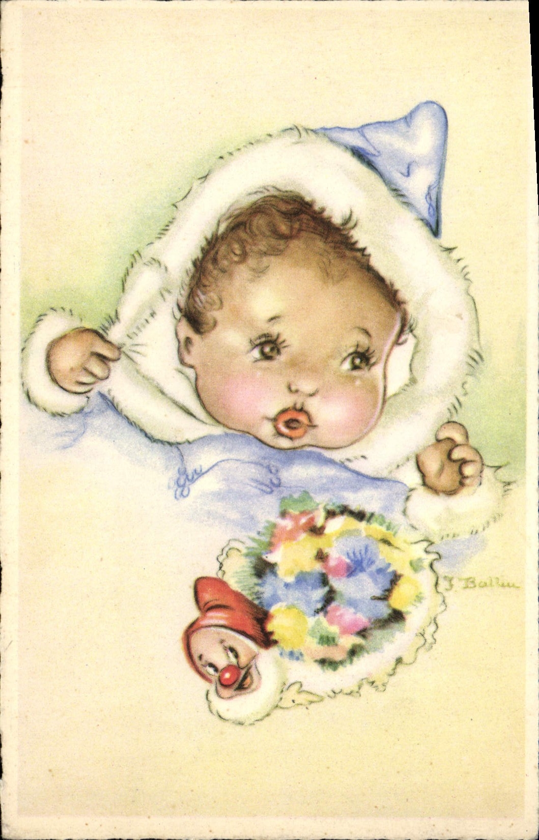 Baby in Pelzkapuze — J. Ballin — Nr. 479
