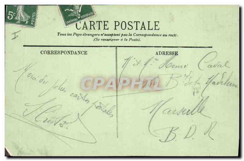 CPA Casino Monte Carlo Salle de 30 et 40  — Rückseite