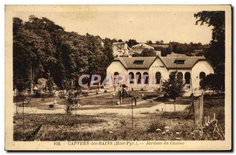 Capvern-les-Bains (Htes-Pyr.) — Jardins du Casino — Phot. Marcel Deliboy