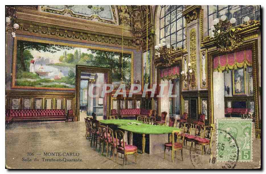 CPA Casino Monte Carlo Salle du Trente et Quarante 