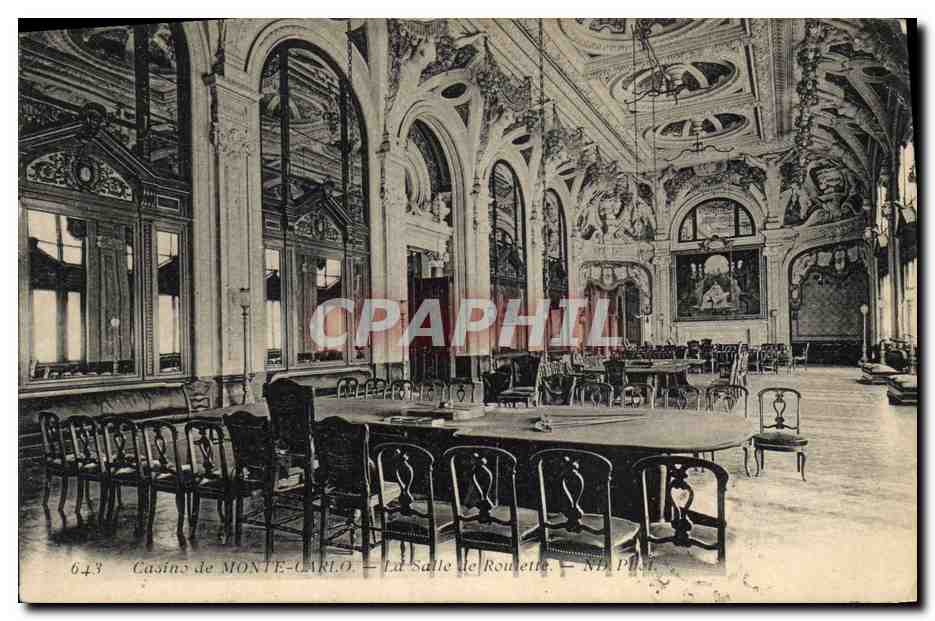 CPA Casino Monte Carlo La salle de roulette 