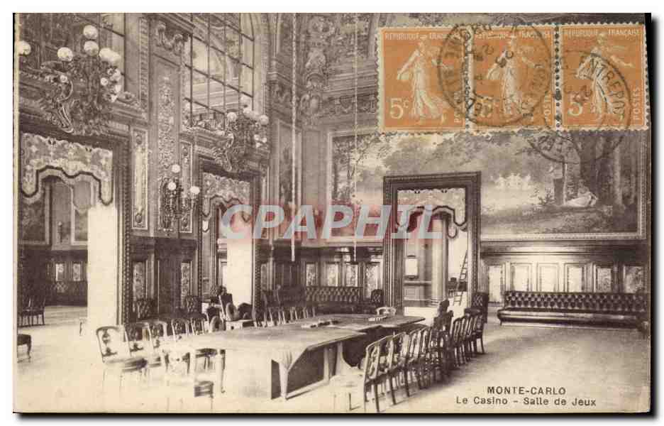 CPA Casino Monte Carlo Le casino Salle de jeux 