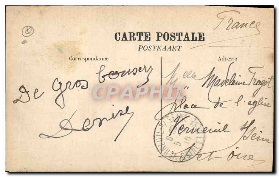 CPA Casino Le Kursall Ostende  — Verso