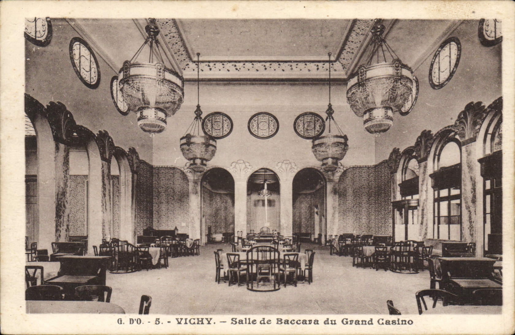 CPA Casino Vichy Salle de Baccara du grand casino 
