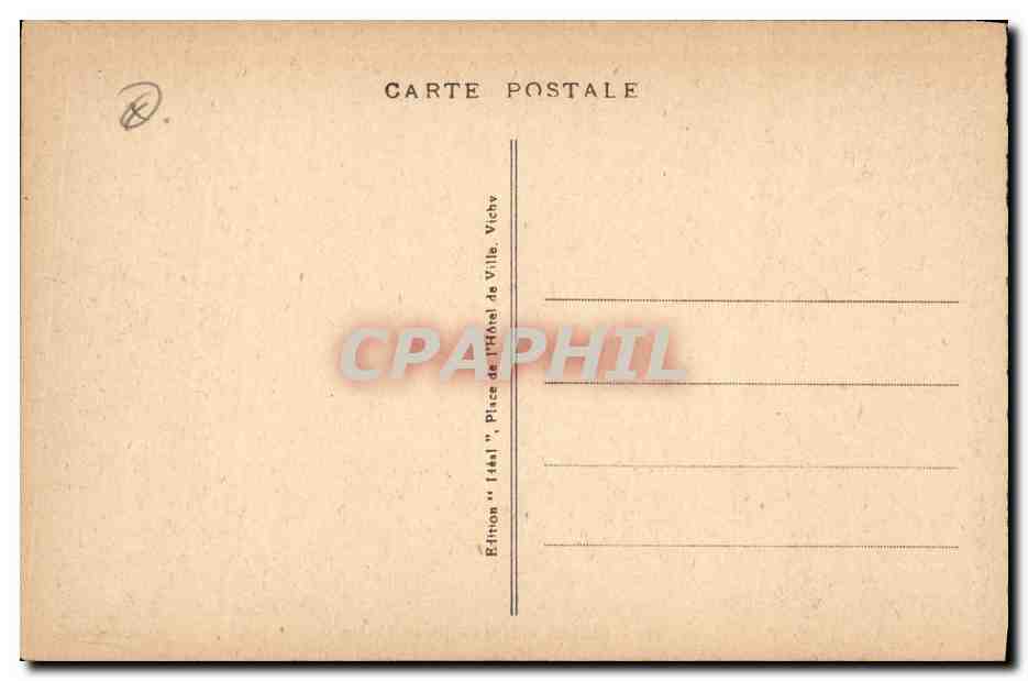 CPA Casino Vichy Salle de jeu du casino  — Verso