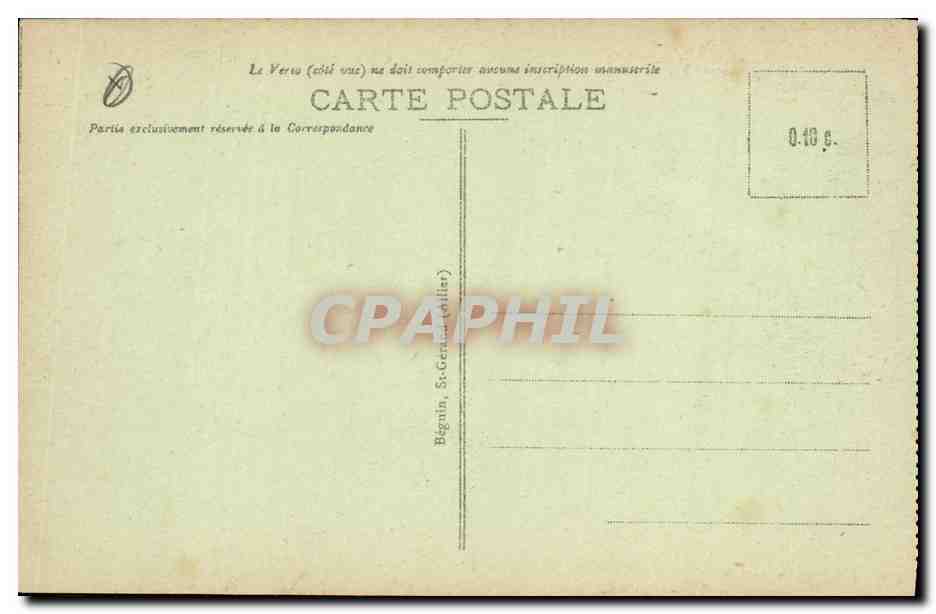 CPA Casino Vichy Salle de jeu du casino  — Rückseite