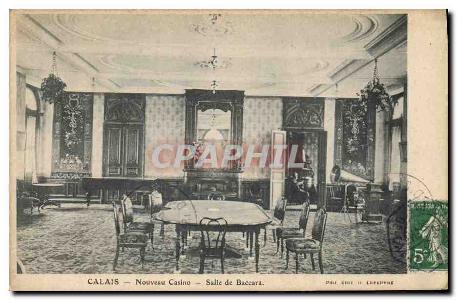 CPA Casino Calais Salle de baccara 