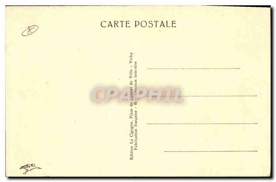 CPA Casino Vichy Salle de Baccarat du casino  — Verso
