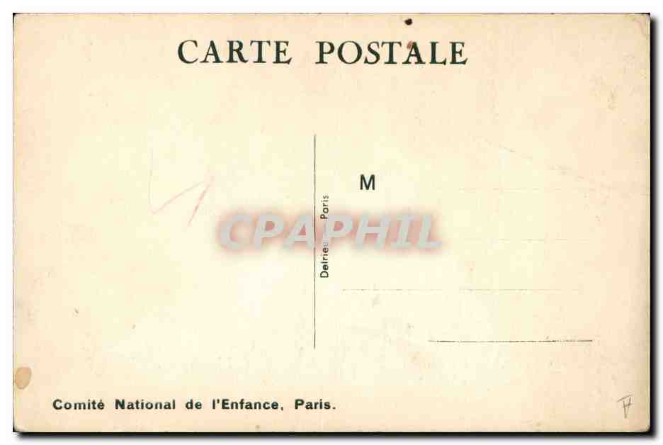 CPA Fantaisie Illustrateur Mallet Enfant Petite maman  — Rückseite