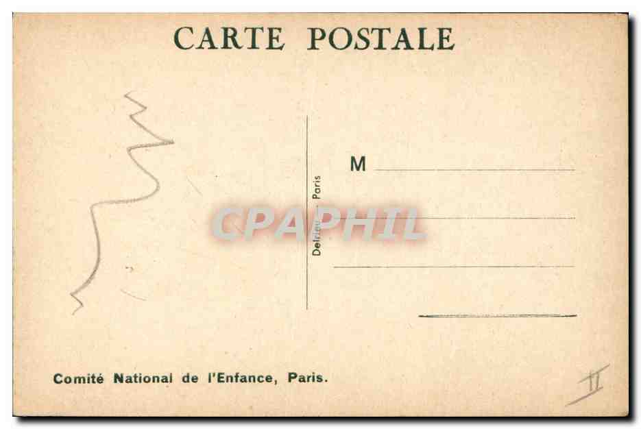 CPA Fantaisie Illustrateur Mallet Enfant A qui le tour Chien  — Rückseite