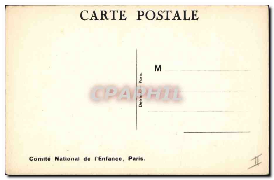 Enfant avec poupée et chien — A qui le tour ! — Peatrice Mallet — Verso