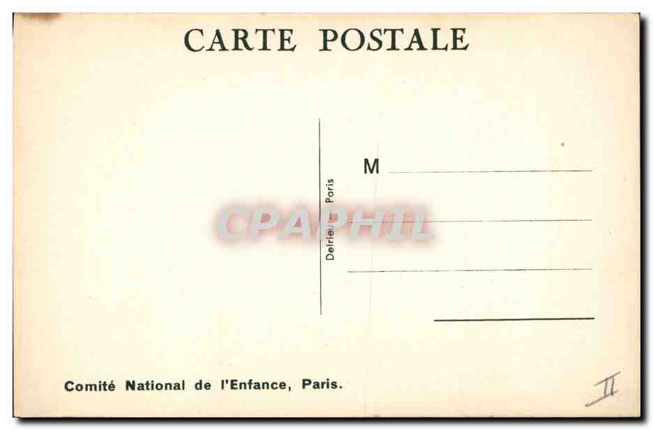 CPA Fantaisie Illustrateur Mallet Enfant Grandes vacances  — Rückseite